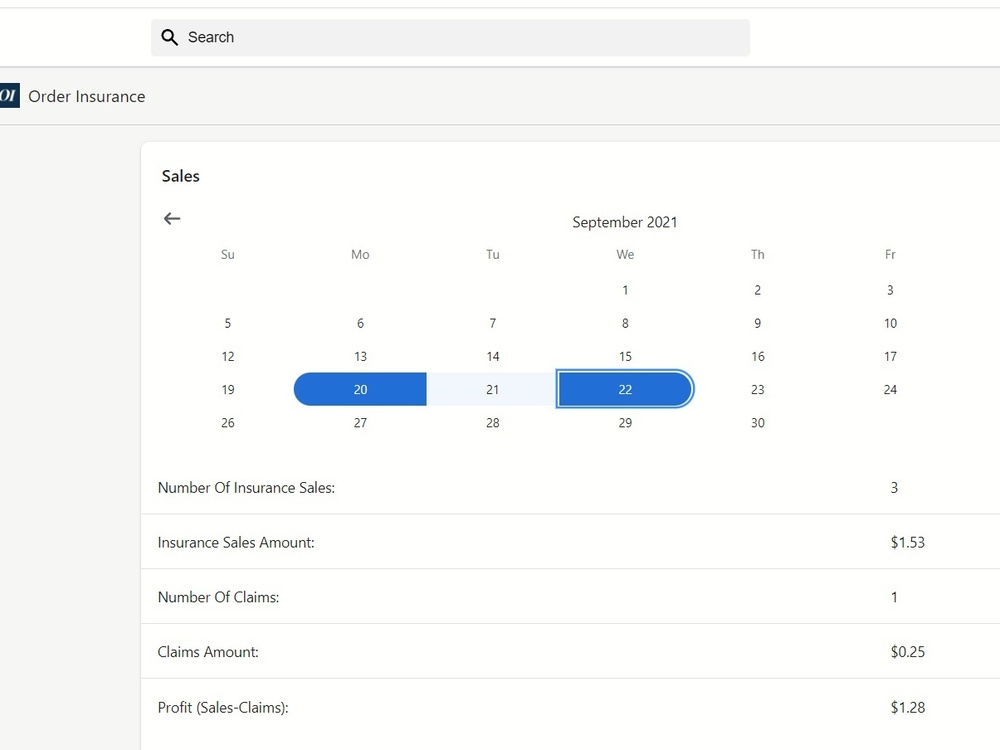 Order Insurance demo